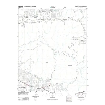 2012 Map of Harrison Mountain, 2012 Print