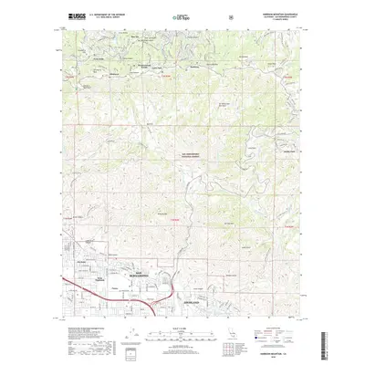 2018 Map of Harrison Mountain, 2018 Print