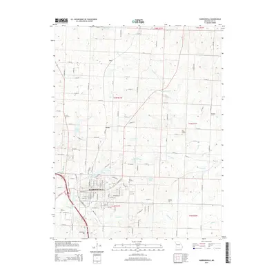 2015 Map of Harrisonville, 2015 Print