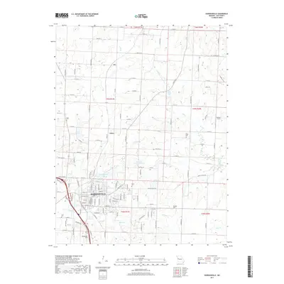 2017 Map of Harrisonville, 2017 Print