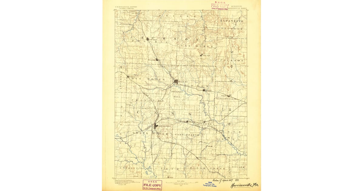 1800s (19th Century) Maps of Grandview, MO | Pastmaps
