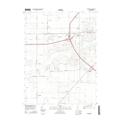 2015 Map of Harristown, 2015 Print