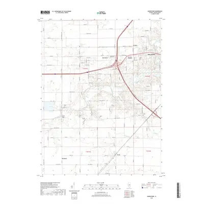 2018 Map of Harristown, 2018 Print