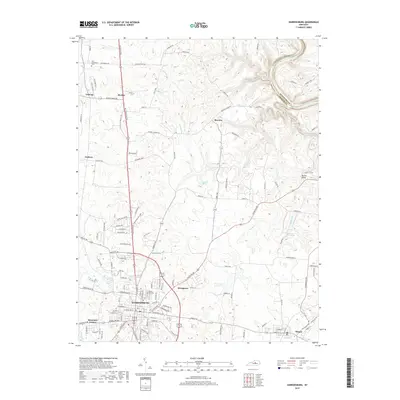 2019 Map of Harrodsburg, 2019 Print