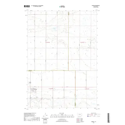 2017 Map of Harrold, 2017 Print