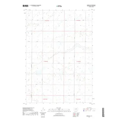 2017 Map of Harrold NE, 2017 Print