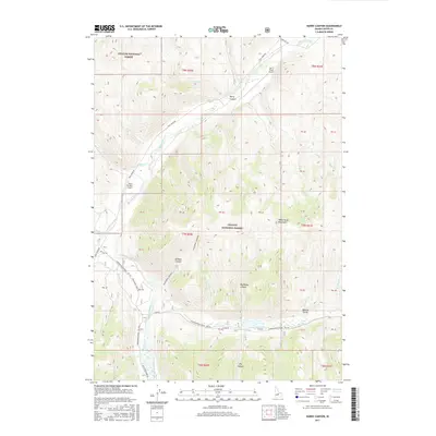2017 Map of Harry Canyon, 2017 Print