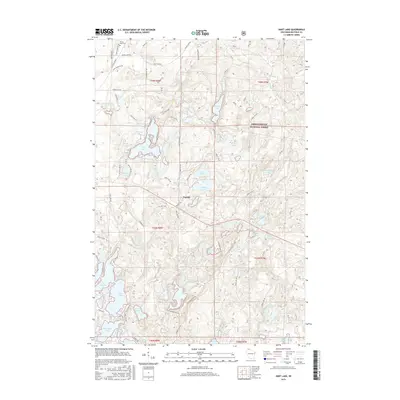 2015 Map of Hart Lake, 2015 Print