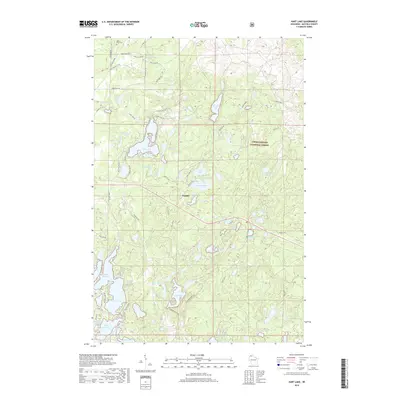 2018 Map of Hart Lake, 2018 Print