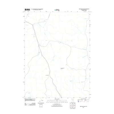 2011 Map of Hart Mountain, 2011 Print