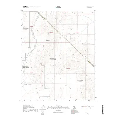2018 Map of Hart Peak, 2018 Print