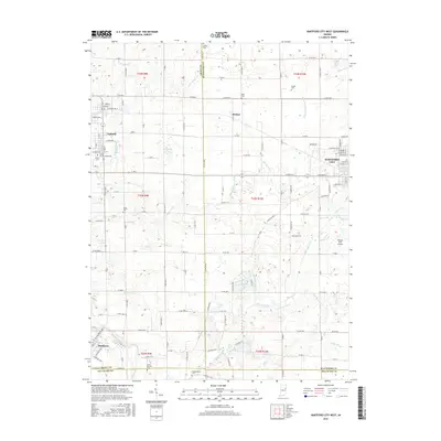 2016 Map of Hartford City West, 2016 Print