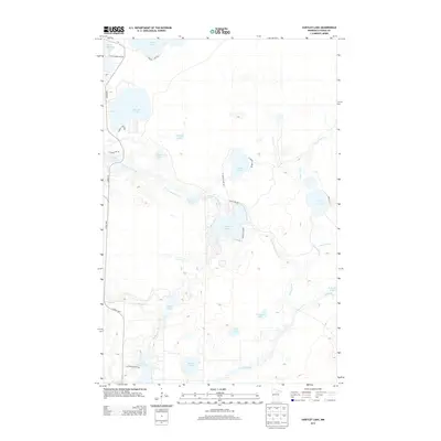 2013 Map of Hartley Lake, 2013 Print