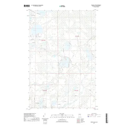 2019 Map of Hartley Lake, 2019 Print