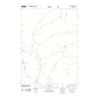 2011 Map of Hartley Peak, 2011 Print