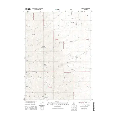2013 Map of Hartley Peak, 2013 Print