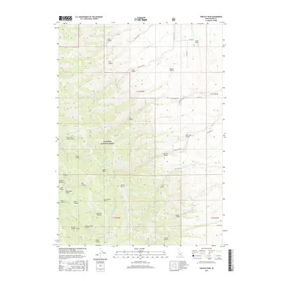 2017 Map of Hartley Peak, 2017 Print