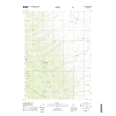 2020 Map of Hartley Peak, 2020 Print