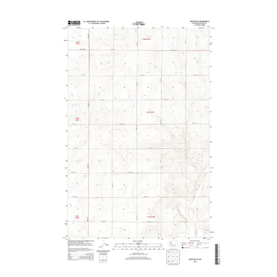 2014 Map of Hartline SE, 2014 Print