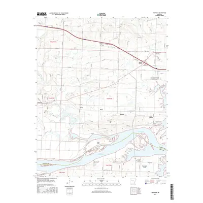 2017 Map of Hartman, 2017 Print