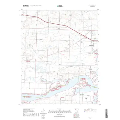 2020 Map of Hartman, 2020 Print