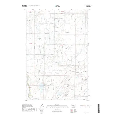 2020 Map of Harts Lake, 2020 Print