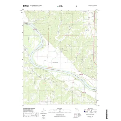 2017 Map of Hartsburg, 2017 Print