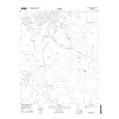 2014 Map of Hartsville South, 2014 Print
