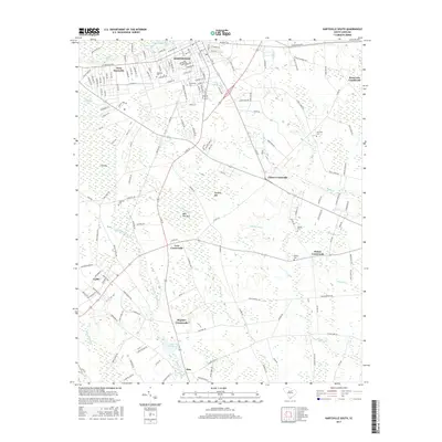 2017 Map of Hartsville South, 2017 Print
