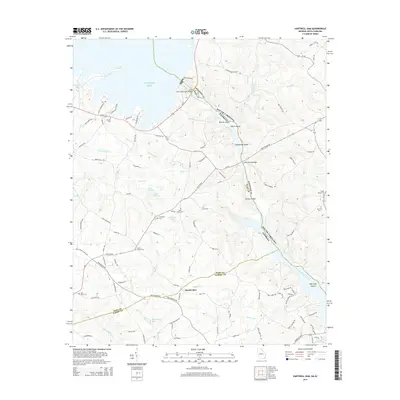 2014 Map of Hartwell Dam, 2014 Print