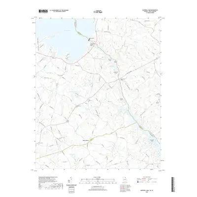 2020 Map of Hartwell Dam, 2020 Print