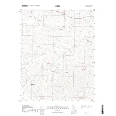 2020 Map of Hartwell, 2020 Print