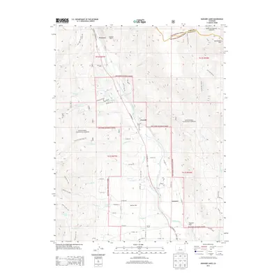 2013 Map of Harvard Lakes, 2013 Print