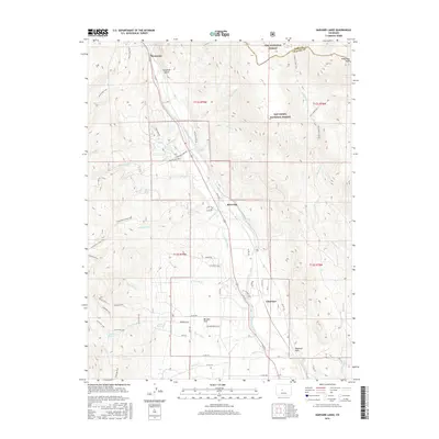 2016 Map of Harvard Lakes, 2016 Print