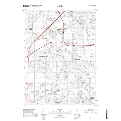 2018 Map of Harvey, 2018 Print