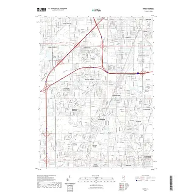 2021 Map of Harvey, 2021 Print