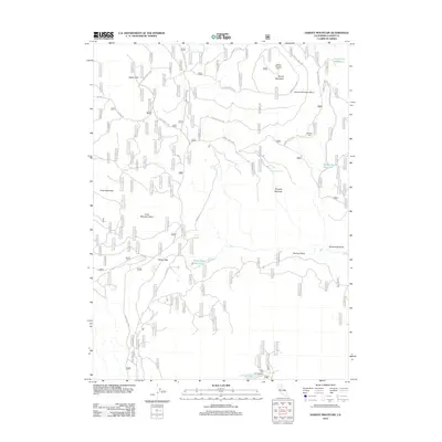 2012 Map of Harvey Mountain, 2012 Print