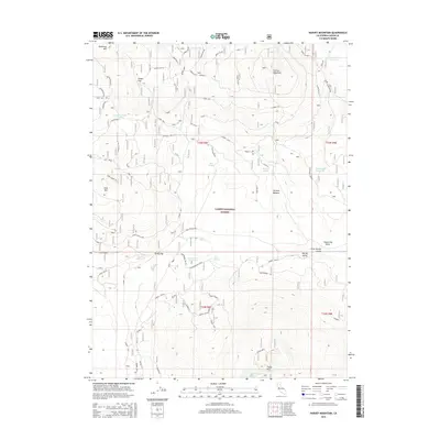2015 Map of Harvey Mountain, 2015 Print