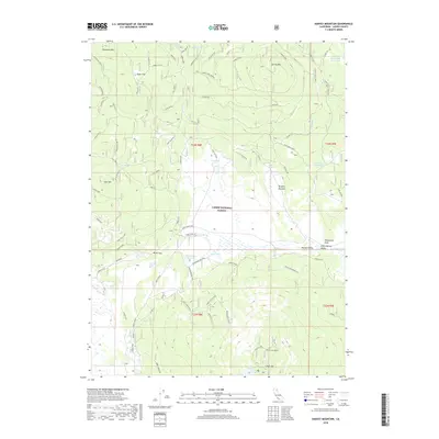 2018 Map of Harvey Mountain, 2018 Print
