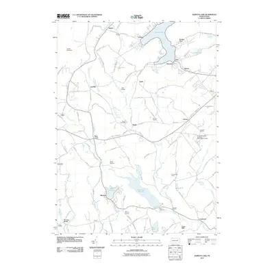 2010 Map of Harveys Lake, 2010 Print