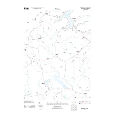 2013 Map of Harveys Lake, 2013 Print