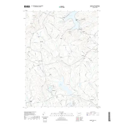 2019 Map of Harveys Lake, 2019 Print
