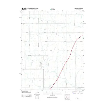 2012 Map of Harveyville, 2012 Print