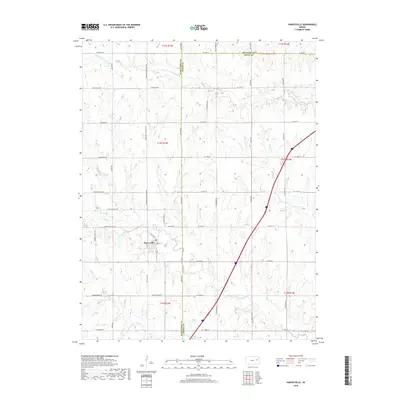 2018 Map of Harveyville, 2018 Print