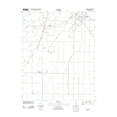 2011 Map of Harviell, 2011 Print
