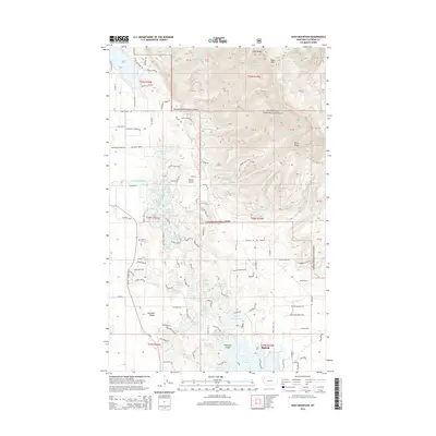 2014 Map of Hash Mountain, 2014 Print