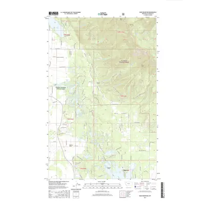 2017 Map of Hash Mountain, 2017 Print