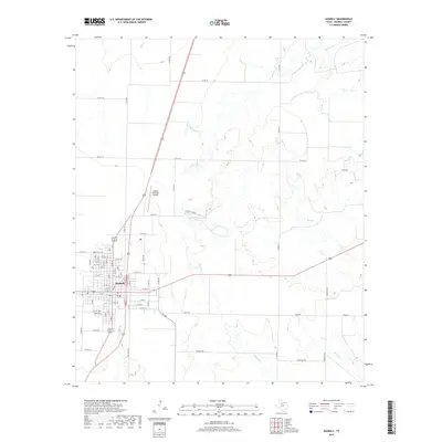 2019 Map of Haskell, 2019 Print