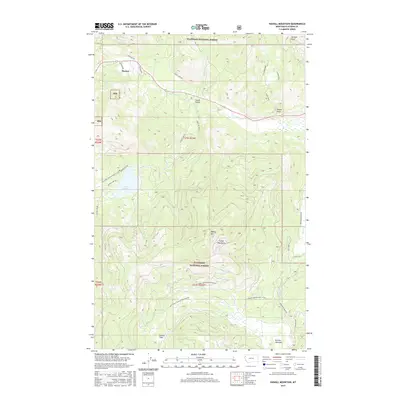 2017 Map of Haskill Mountain, 2017 Print