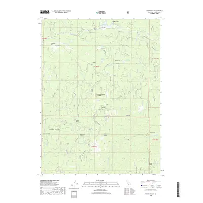 2018 Map of Haskins Valley, 2018 Print